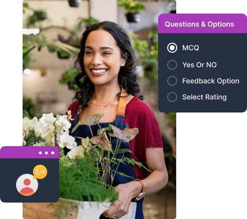 Customizable Questions & Options